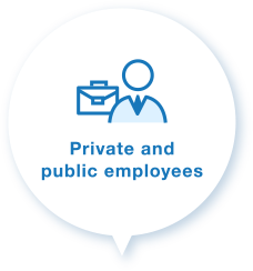 Private and public employees