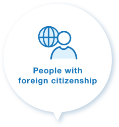 People with foreign citizenship
