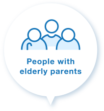 People with elderly parents